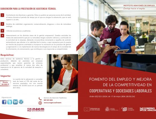 Subvenciones para las Cooperativas de Trabajo Asociado y las Sociedades Laborales